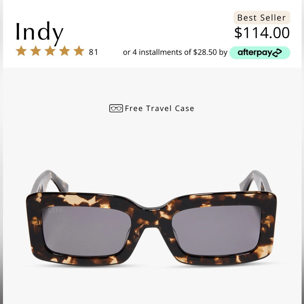 Diff Eyewear Tortoise Sunglasses